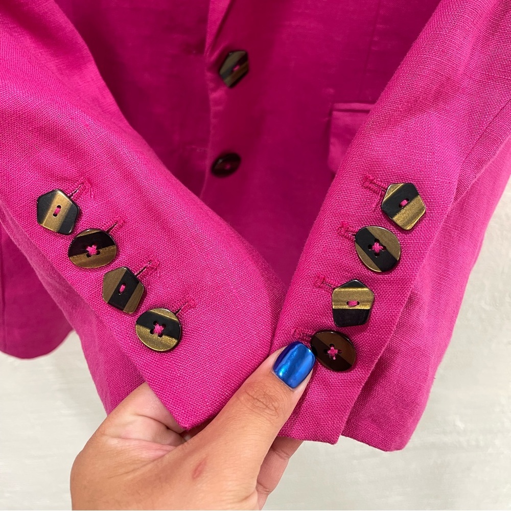 FARM Rio Fuchsia Pink Blazer - Picture 4 of 5